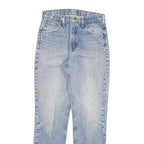 CARHARTT Mens Slim Light Blue Denim Jeans W30 L32 Casual Cotton Blend Zip