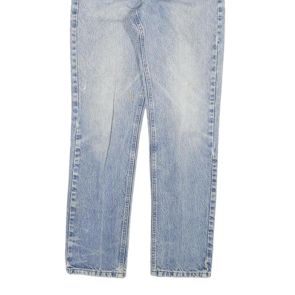 CARHARTT Mens Slim Light Blue Denim Jeans W30 L32 Casual Cotton Blend Zip