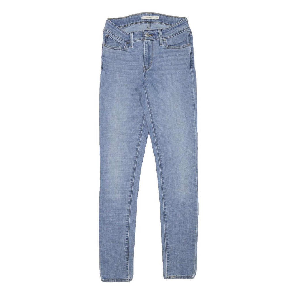 LEVI'S Womens Slim Blue Jeans Denim Light W23 L28 Stretch Zip Skinny Fit