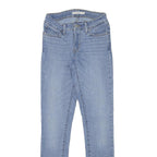 LEVI'S Womens Slim Blue Jeans Denim Light W23 L28 Stretch Zip Skinny Fit