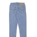LEVI'S Womens Slim Blue Jeans Denim Light W23 L28 Stretch Zip Skinny Fit