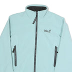 JACK WOLFSKIN Womens Blue Jacket UK 12 Polyester Blend Zip Outdoor Lightweight