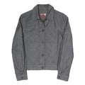 MUSTANG JEANS Womens Grey Cotton Blend Button Jacket S Denim Style Plain