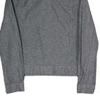 MUSTANG JEANS Womens Grey Cotton Blend Button Jacket S Denim Style Plain