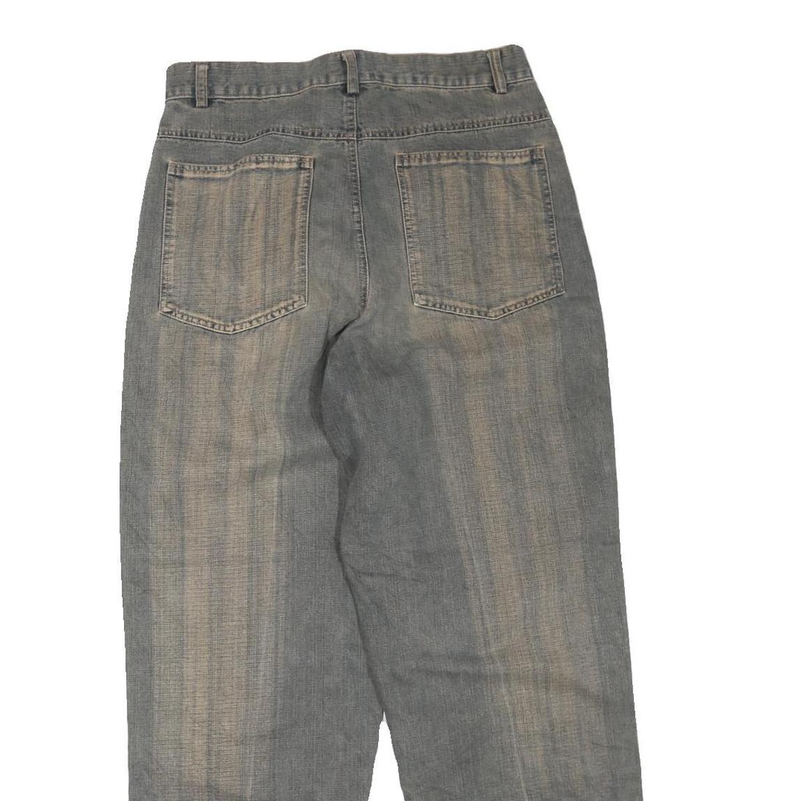 Womens Regular Fit Grey Cotton Blend Denim Jeans W30 L32 Zip Pockets