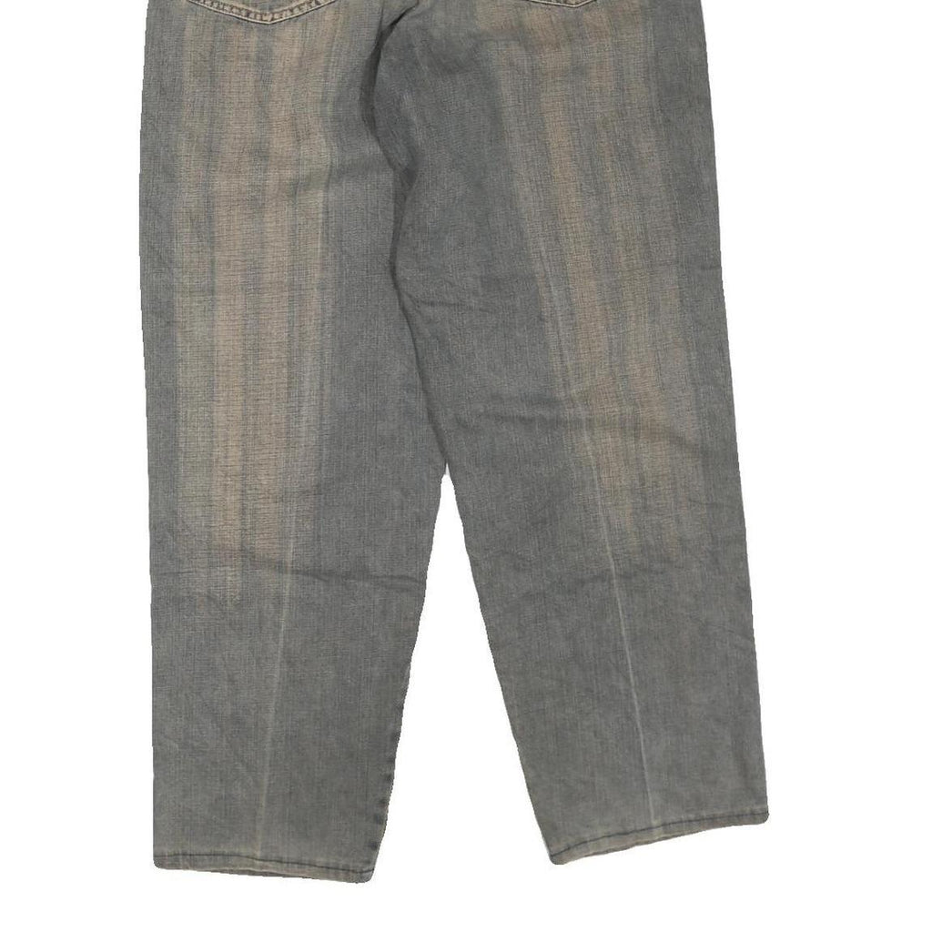 Womens Regular Fit Grey Cotton Blend Denim Jeans W30 L32 Zip Pockets