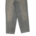 Womens Regular Fit Grey Cotton Blend Denim Jeans W30 L32 Zip Pockets