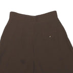 Womens Brown Casual Polyester Blend Shorts M W26 Pleated High Waist