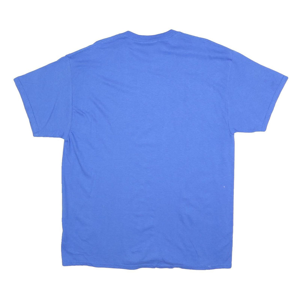 GILDAN Mens Blue Lindsey Wilson College Blue Raiders Softball T-Shirt XL Crew