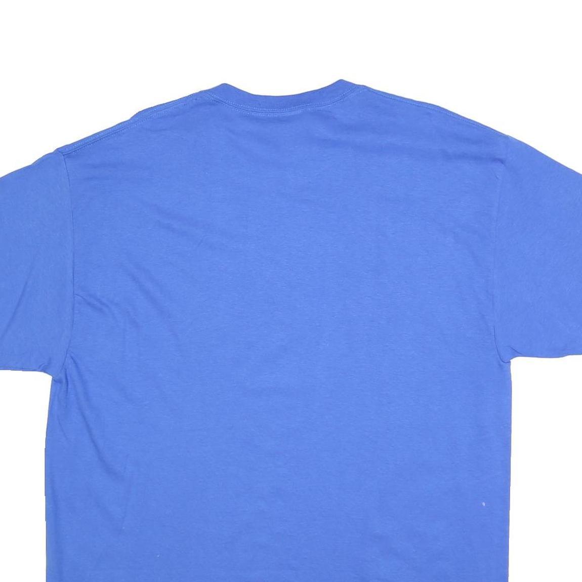 GILDAN Mens Blue Lindsey Wilson College Blue Raiders Softball T-Shirt XL Crew