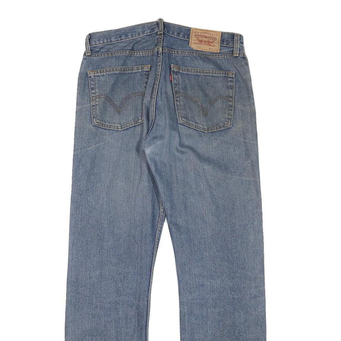 LEVI'S Mens Jeans Blue Regular Straight Denim Medium W32 L32 Classic Zip Cotton