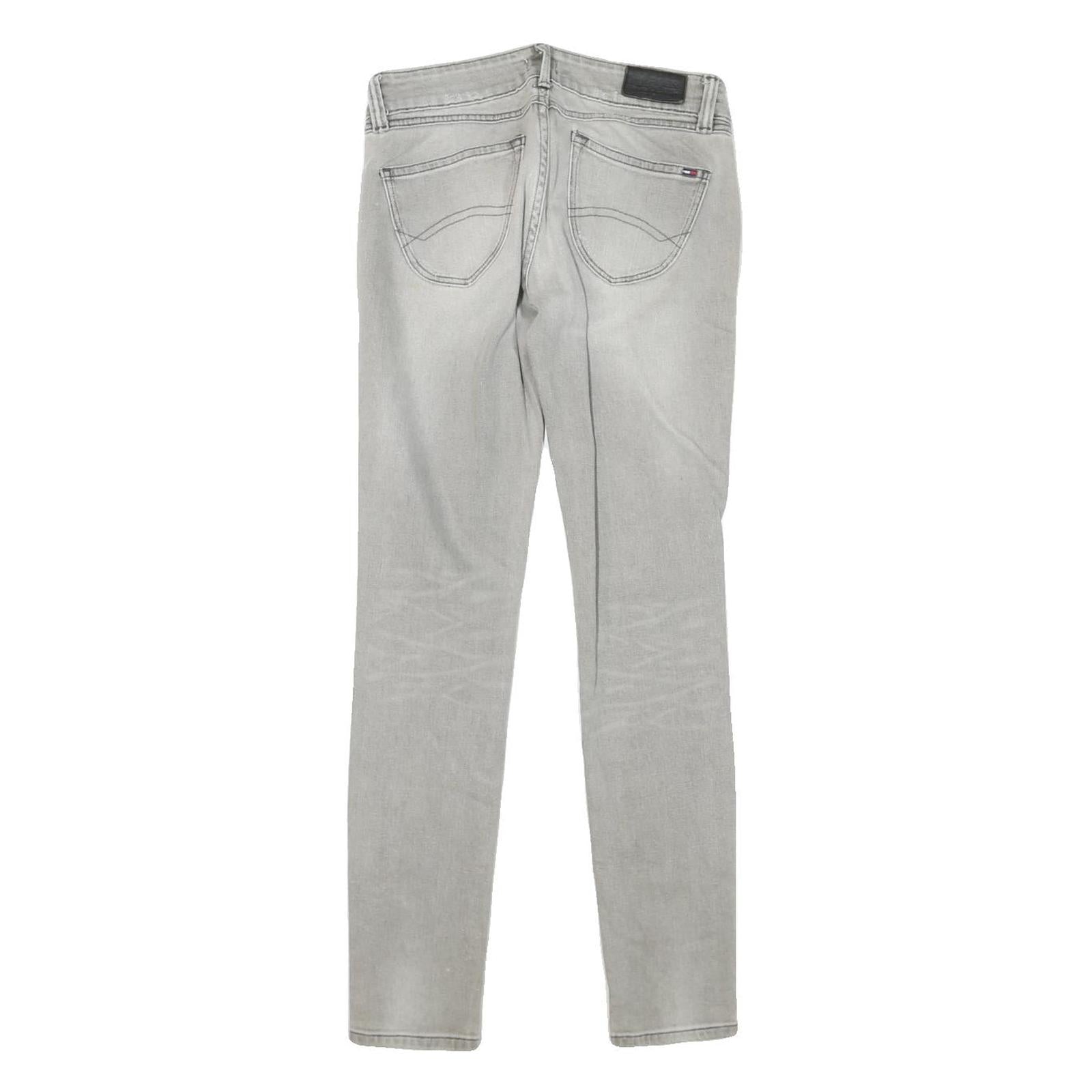 TOMMY HILFIGER Womens Jeans Slim Skinny Denim Light W26 L29 Zip Cotton Blend