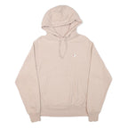 CHAMPION Mens Beige Pullover Hoodie S S Logo Cotton Blend Casual Sweatshirt