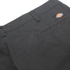 DICKIES Mens Cotton Blend Black Relaxed Straight Trousers W38 L30 Workwear Zip