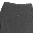 MAX MARA Womens Grey Pencil Knee Length Cotton Skirt UK 8 Classic Elegant