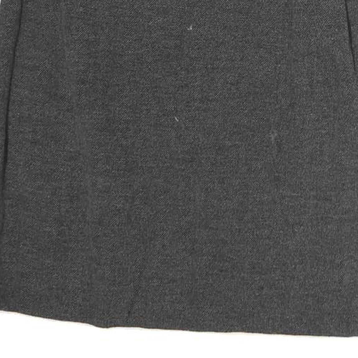 MAX MARA Womens Grey Pencil Knee Length Cotton Skirt UK 8 Classic Elegant