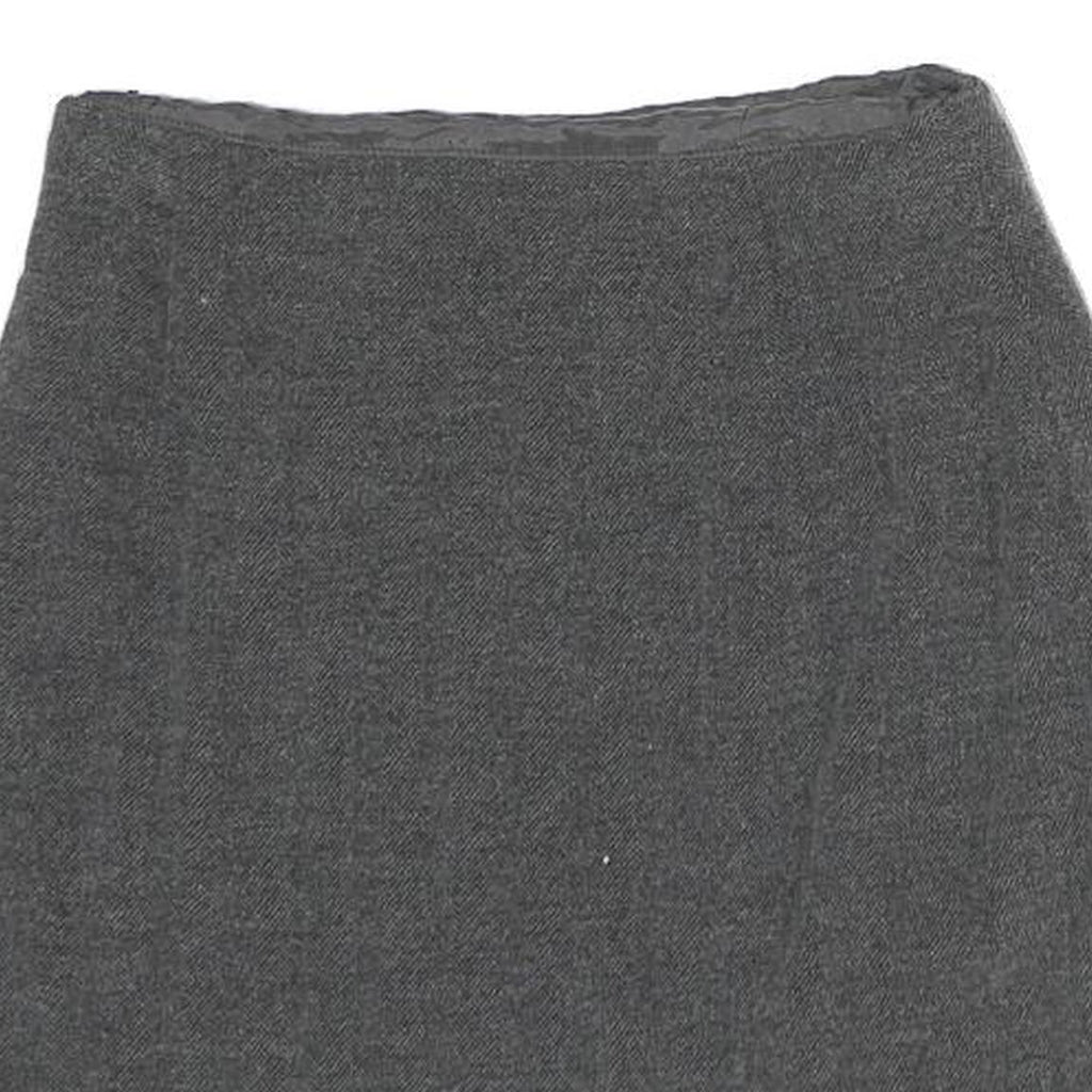 MAX MARA Womens Grey Pencil Knee Length Cotton Skirt UK 8 Classic Elegant
