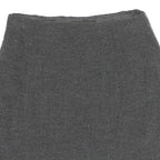 MAX MARA Womens Grey Pencil Knee Length Cotton Skirt UK 8 Classic Elegant