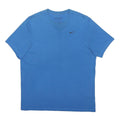 NIKE Mens Blue Graphic T-Shirt M Short Sleeve Crew Neck Casual Cotton Blend