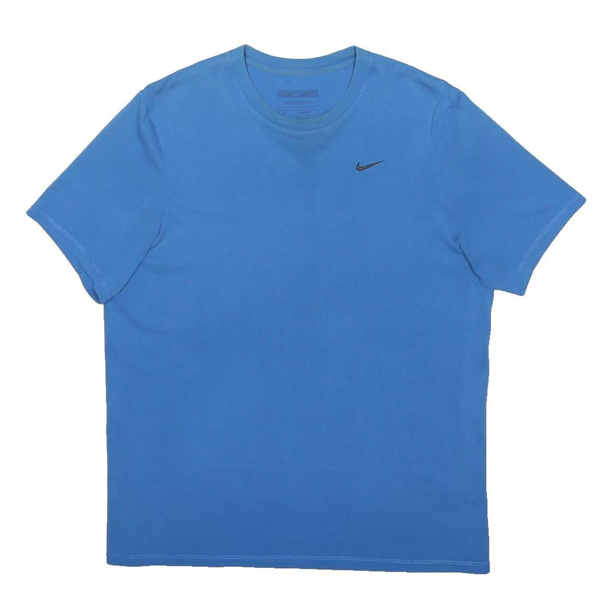 NIKE Mens Blue Graphic T-Shirt M Short Sleeve Crew Neck Casual Cotton Blend