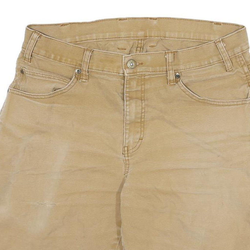 CARHARTT Mens Shorts Beige Casual Plain L W30 Durable Workwear Style