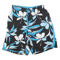 NIKE Mens Black Blue & White Floral Casual Shorts L W32 Polyester Lightweight