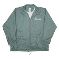 GO WEST Mens Green Nylon South Pacific Jacket XL Windbreaker Zip Pockets