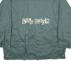 GO WEST Mens Green Nylon South Pacific Jacket XL Windbreaker Zip Pockets