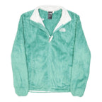 THE NORTH FACE Womens Green Jacket M Polyester Blend Fleece Outdoor Zip Soft