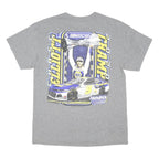 HENDRICK Mens Grey Chas Elliott NASCAR Graphic T-Shirt L Short Sleeve Crew Neck