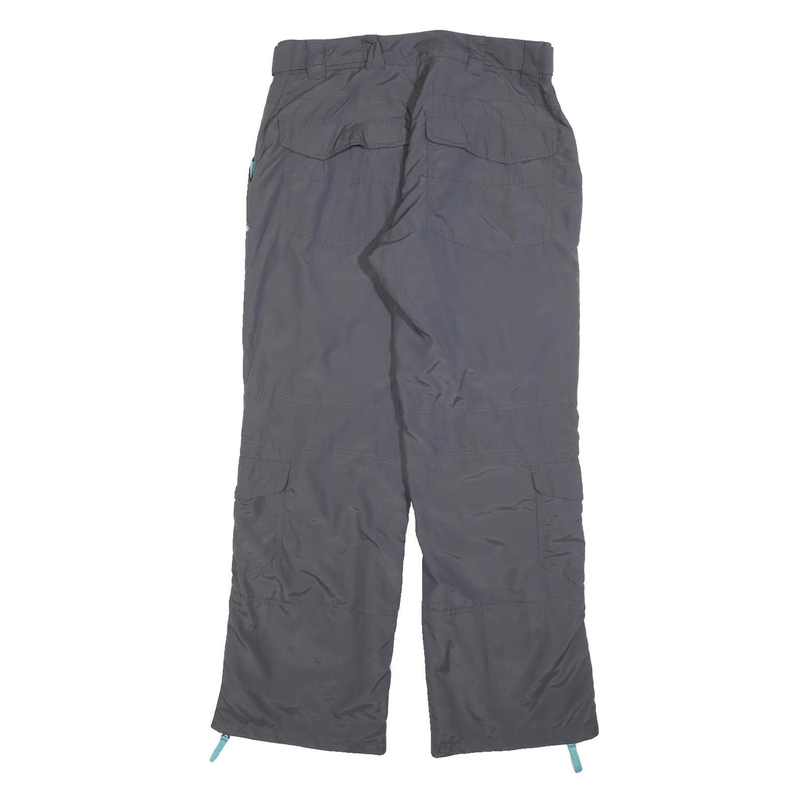 BPC Womens Polyester Blend Black Regular Straight Trousers W32 L32 Outdoor Zip