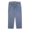 WRANGLER Mens Regular Fit Blue Denim Jeans W34 L30 Classic Cotton Blend Zip