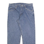 WRANGLER Mens Regular Fit Blue Denim Jeans W34 L30 Classic Cotton Blend Zip