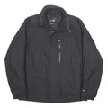 THE NORTH FACE Mens Black Outdoor Jacket M Nylon Woven Plain Zip Relaxed Fit