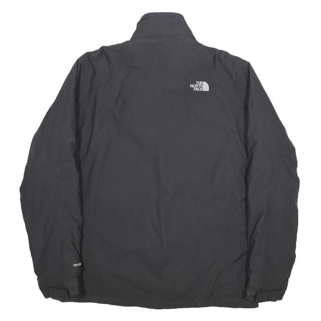 THE NORTH FACE Mens Black Outdoor Jacket M Nylon Woven Plain Zip Relaxed Fit