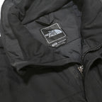 THE NORTH FACE Mens Black Outdoor Jacket M Nylon Woven Plain Zip Relaxed Fit