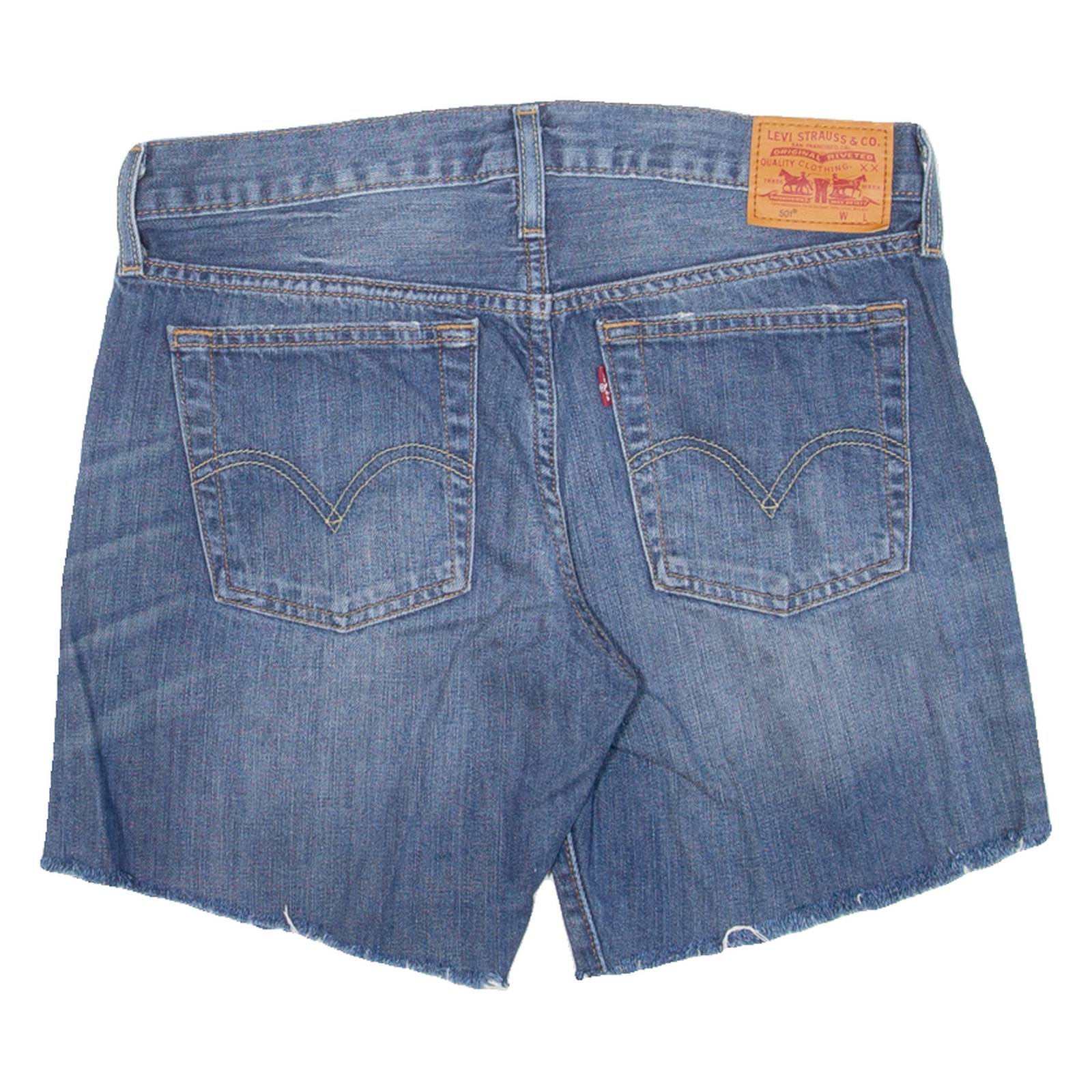 LEVI'S 501 Womens Denim Shorts Blue XS W26