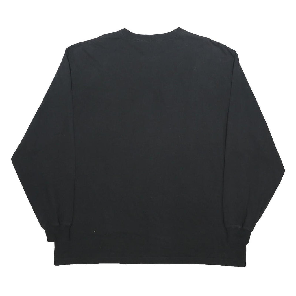 CARHARTT Mens Black Long Sleeve Crew Neck Pocket T-Shirt XL Workwear Cotton