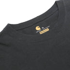 CARHARTT Mens Black Long Sleeve Crew Neck Pocket T-Shirt XL Workwear Cotton