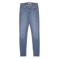 LEVI'S 711 Womens Slim Blue Denim Medium Woven W25 L30 Skinny Zip Jeans