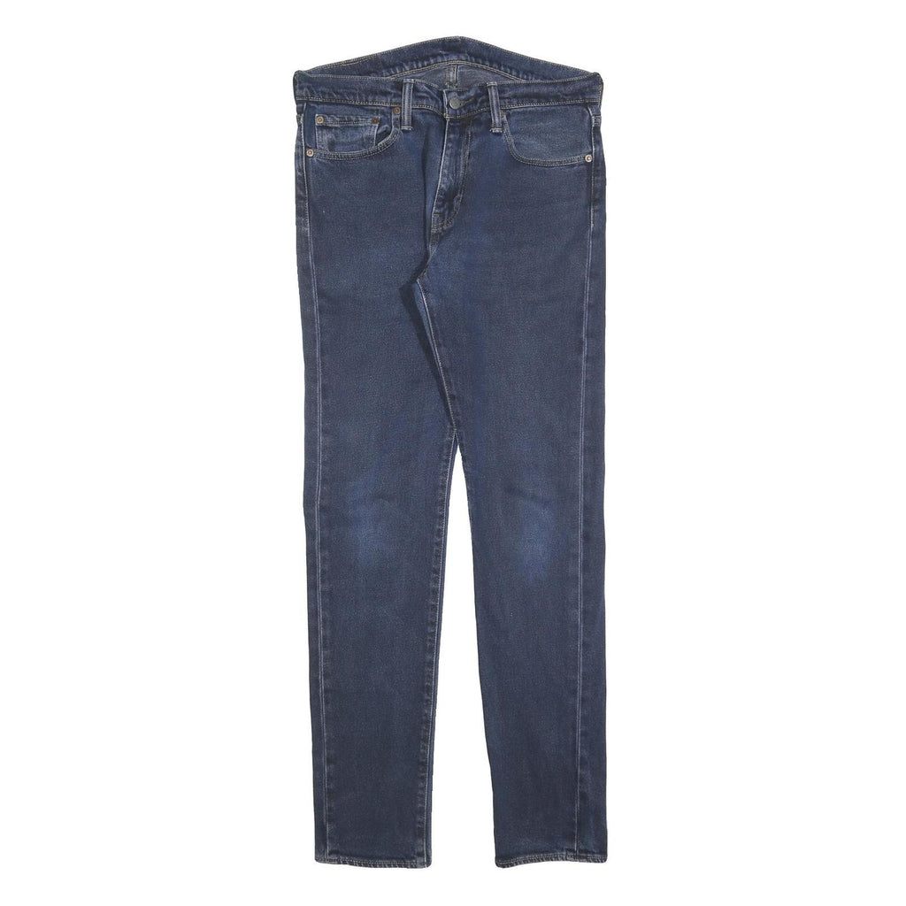 LEVI'S 510 Mens Jeans Blue Slim Skinny Denim Medium W31 L34 Zip Closure