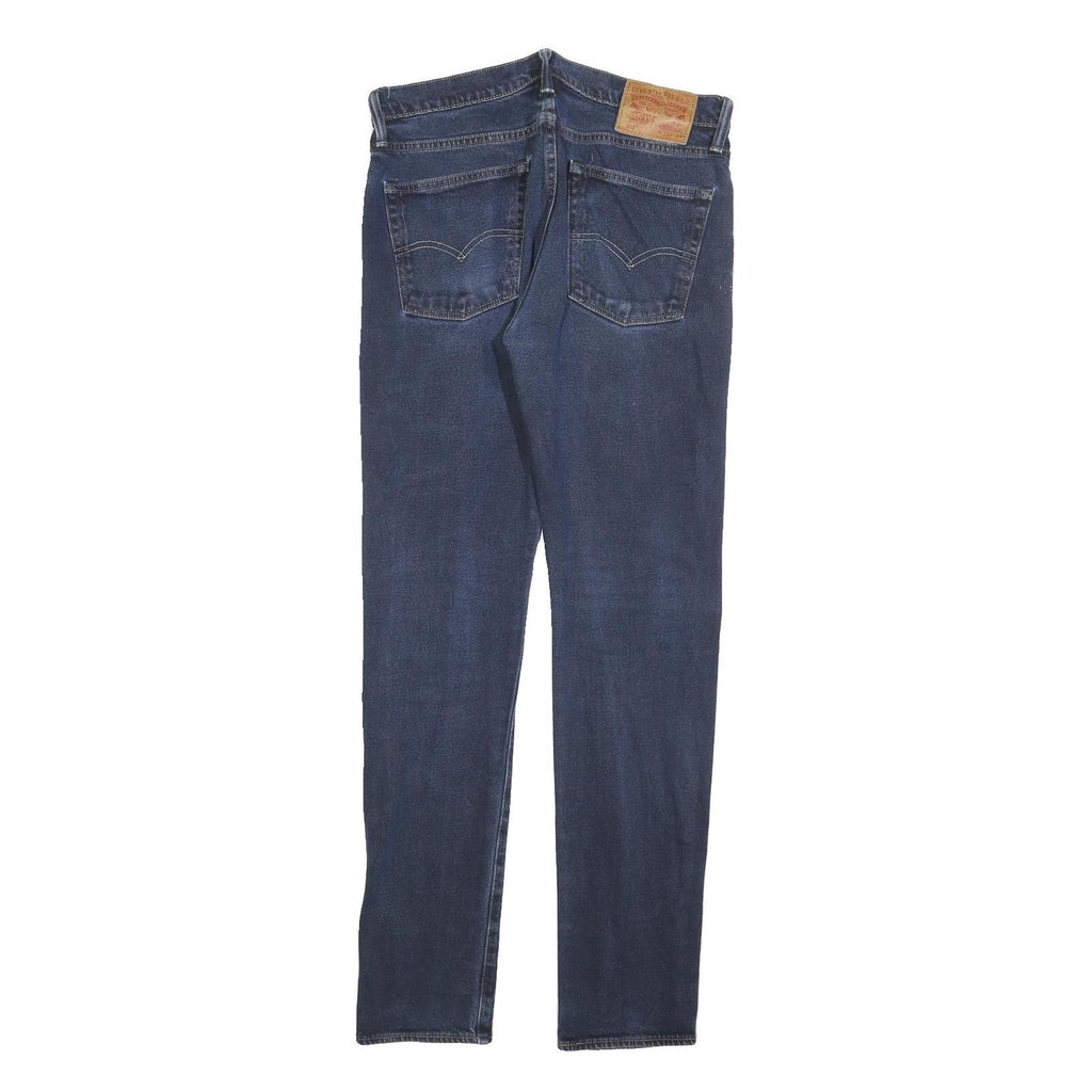 LEVI'S 510 Mens Jeans Blue Slim Skinny Denim Medium W31 L34 Zip Closure