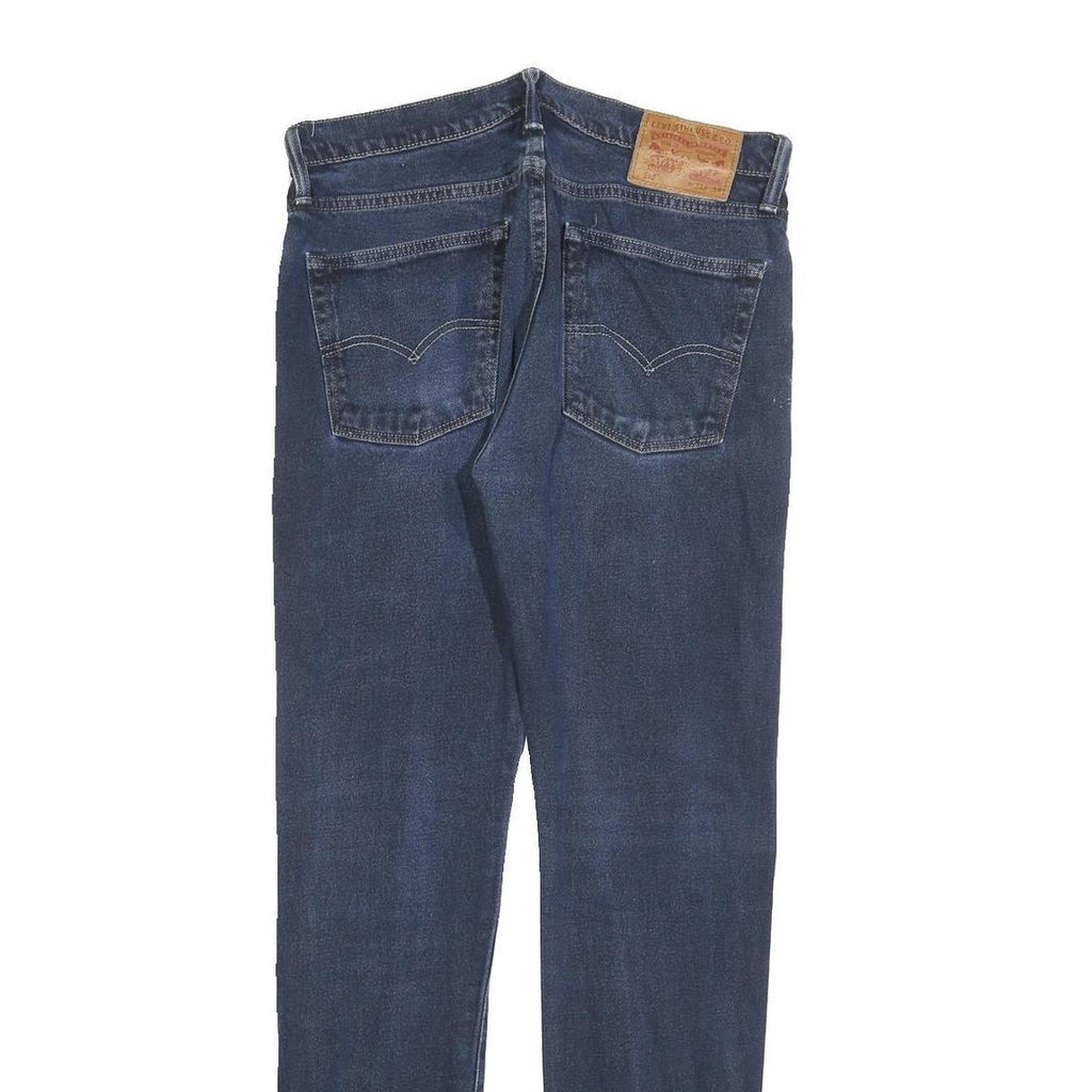 LEVI'S 510 Mens Jeans Blue Slim Skinny Denim Medium W31 L34 Zip Closure