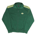 ADIDAS Mens Green & Yellow Track Jacket M Polyester Blend Zip Sportswear