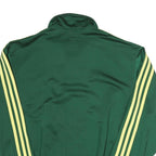 ADIDAS Mens Green & Yellow Track Jacket M Polyester Blend Zip Sportswear