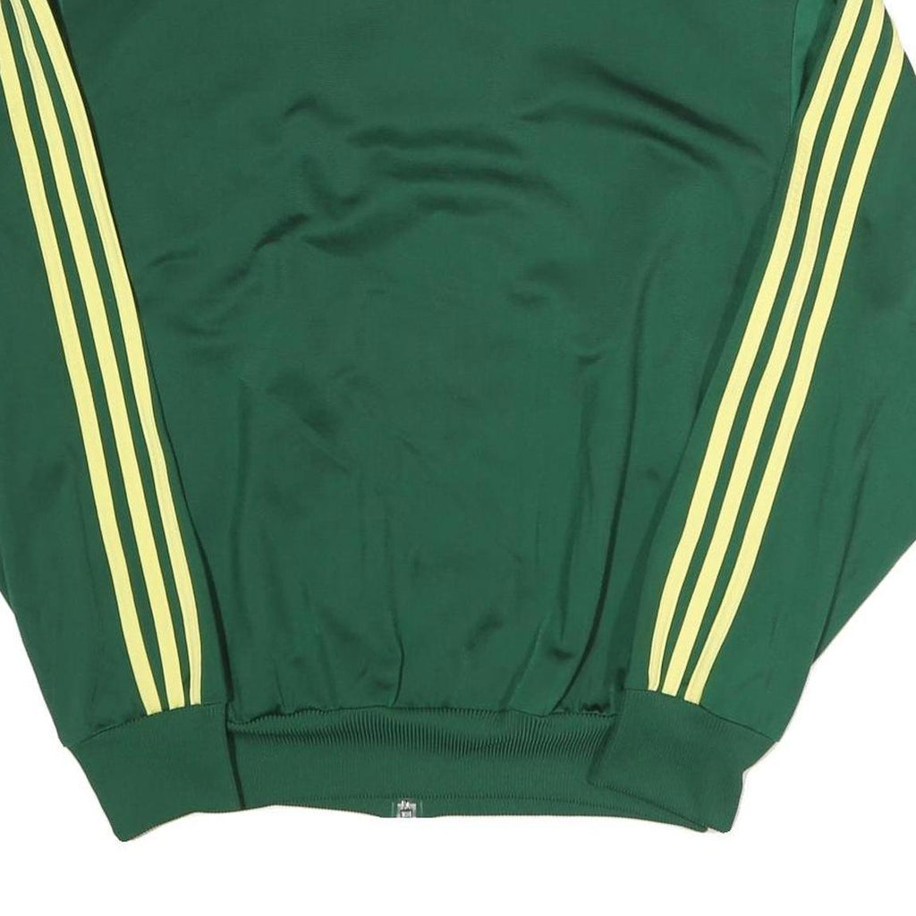 ADIDAS Mens Green & Yellow Track Jacket M Polyester Blend Zip Sportswear