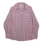 CARHARTT Womens Pink & Grey Check Shirt L Cotton Long Sleeve Casual Workwear