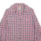 CARHARTT Womens Pink & Grey Check Shirt L Cotton Long Sleeve Casual Workwear
