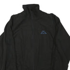 KAPPA Mens Black Jacket M Polyester Blend Track Plain Casual Zip Up