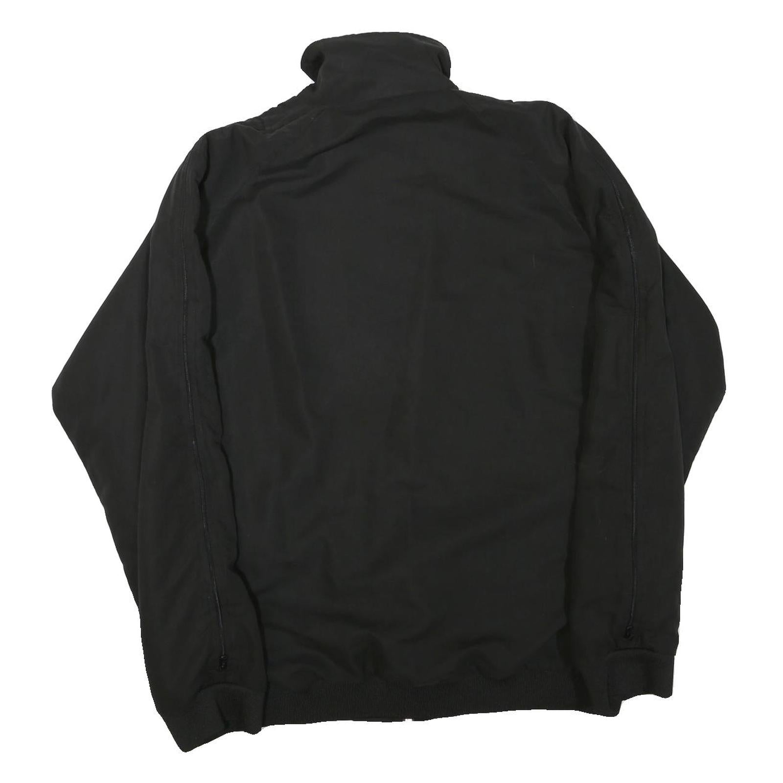KAPPA Mens Black Jacket M Polyester Blend Track Plain Casual Zip Up